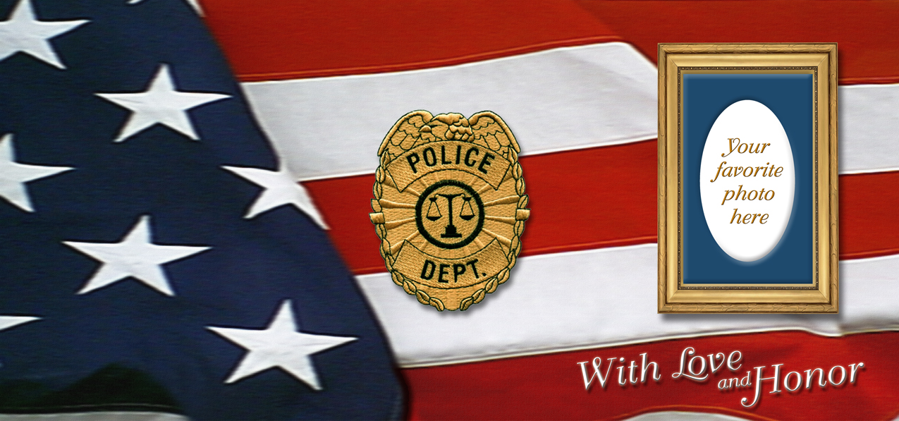 P 419 FR With Love And Honor Police Dept